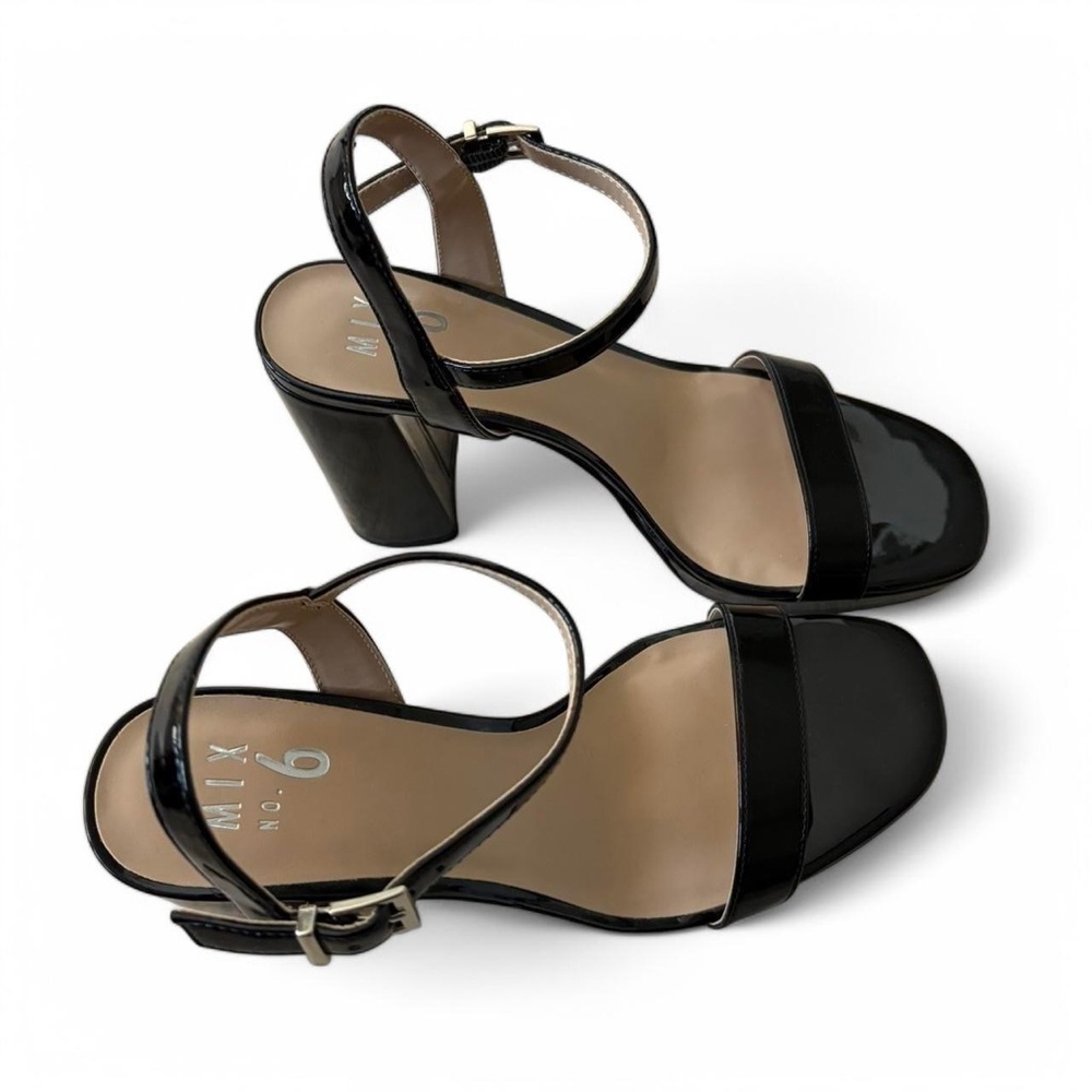 Mix No. 6 Black Patent Heels